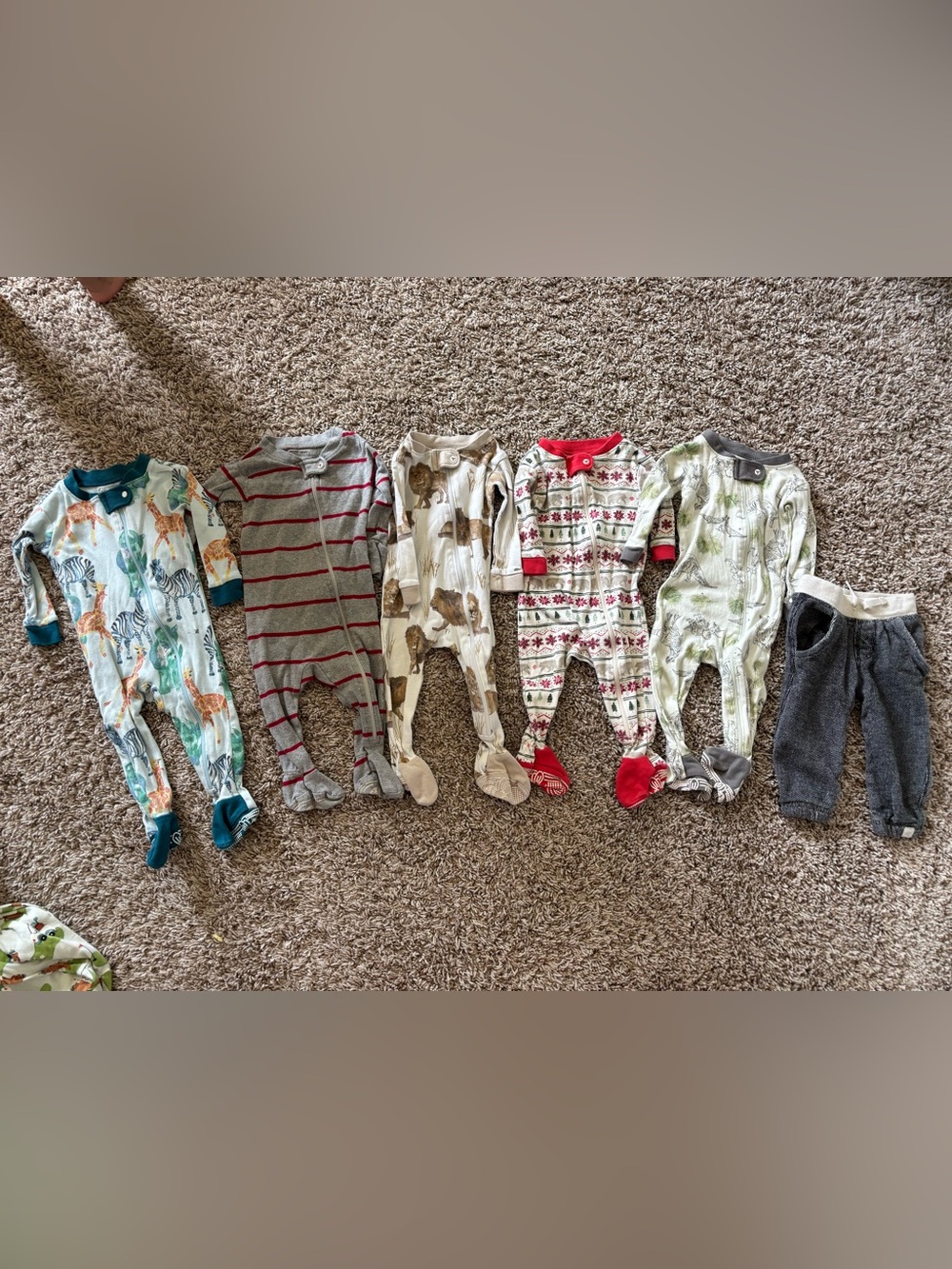 3-6Month Burt’s Bees baby organic cotton sleepers